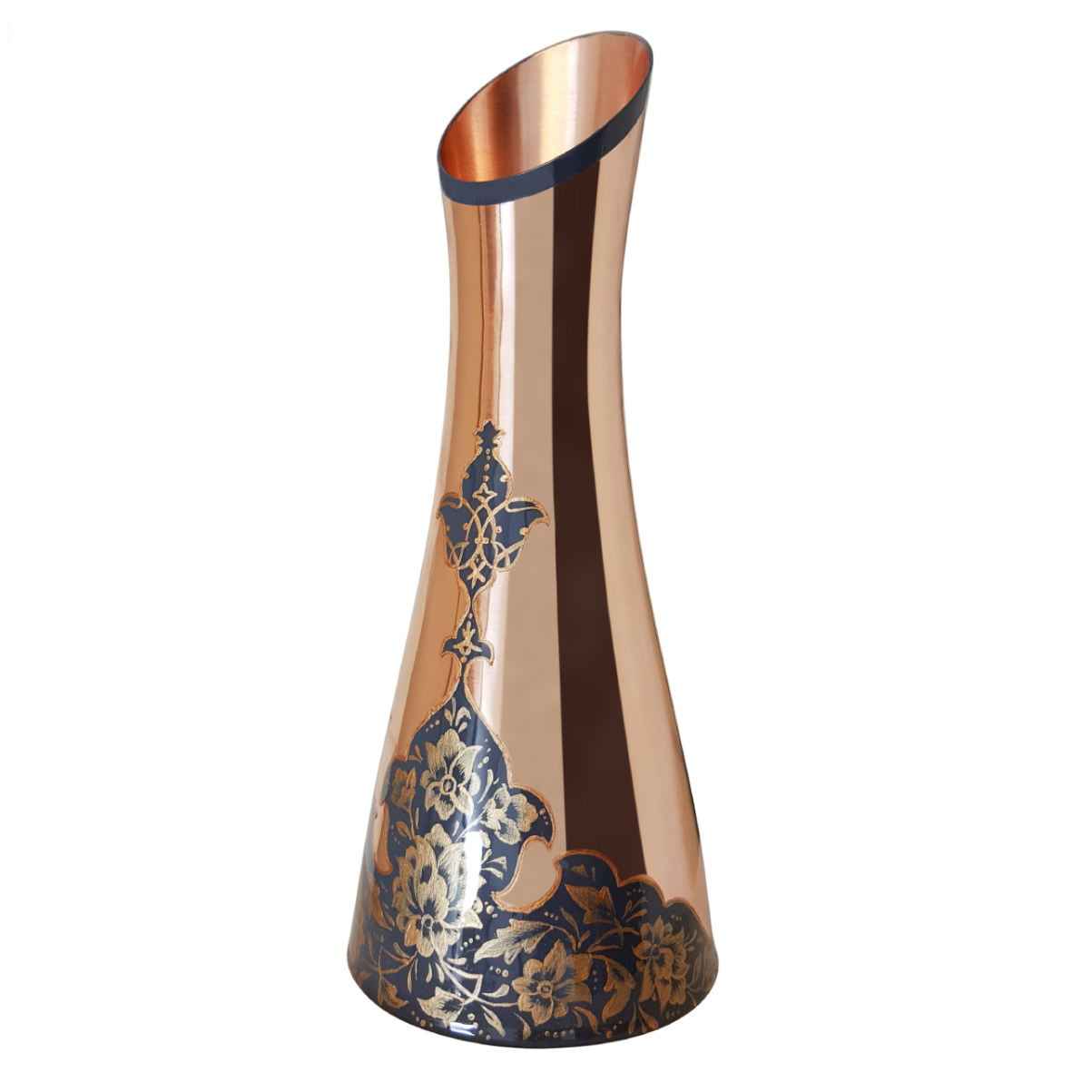 Handgefertigte gehämmerte dekorative Kupfervase Rosedis