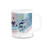Persische Keramik Kaffeetasse – Blaue Poesie