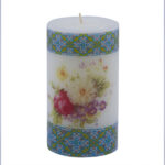 Persische Kerze – Modell Lila Blume (3x)
