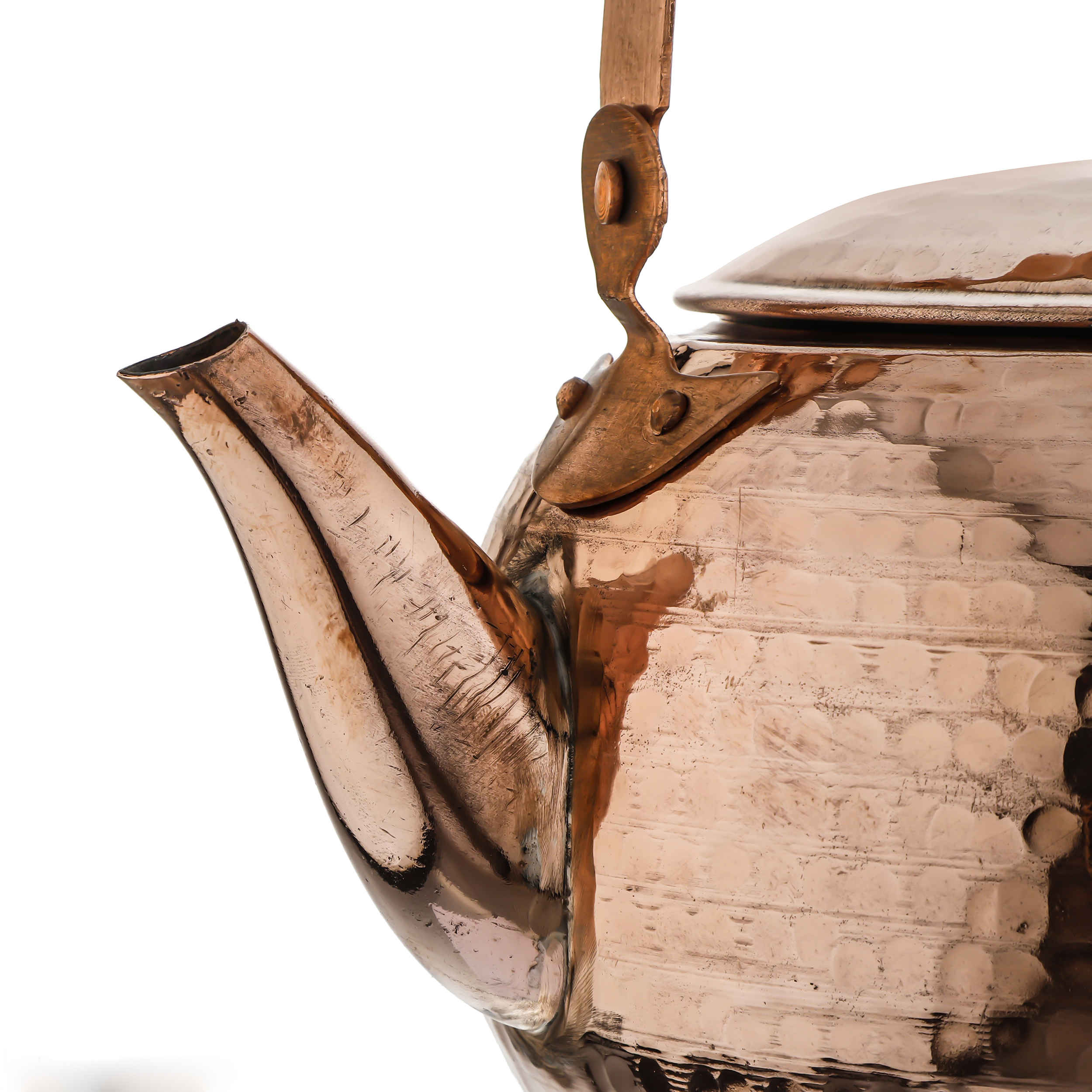 Persischer Kupfer-Teekessel robust für Herd traditionell gehämmert Nice