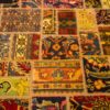 Vintage Persischer handgeknüpfter Patchwork-Teppich Zard