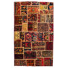 Vintage Persischer handgeknüpfter Patchwork-Teppich Zard