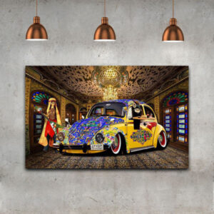 Persische Leinwandkunst – Gedrucktes Volkswagen