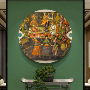 Persische Leinwandkunst – Gedrucktes Ghajari Design