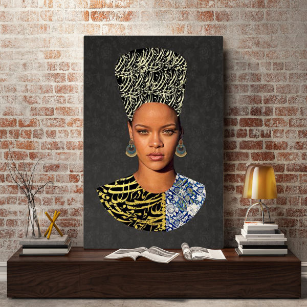 Persische Leinwandkunst - Gedruckte Rihanna
