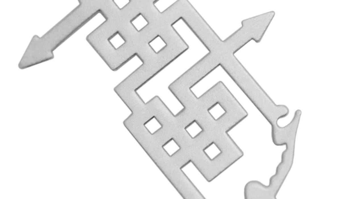 Persische Silberkette mit minimalistischer Kalligraphie Eshgh