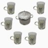 Persisches Metall-Tee- und Kaffeeset - Vintage-Stil