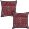 Persischer Termeh Kissenbezug - Vermilion (2X)