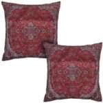 Persischer Termeh Kissenbezug – Vermilion (2X)
