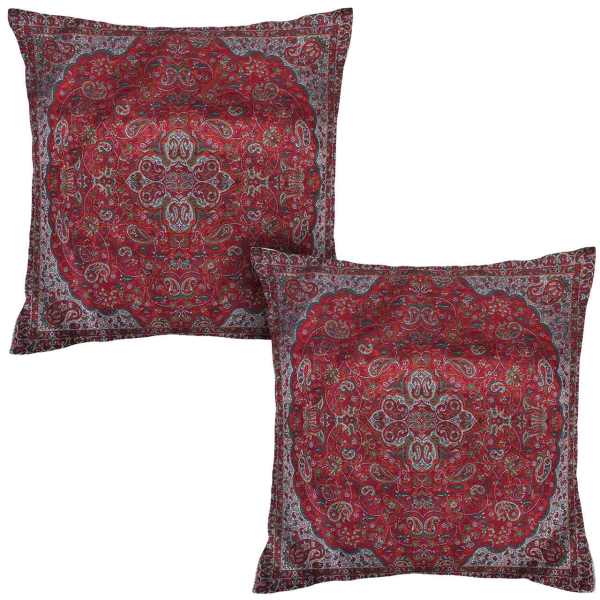 Persischer Termeh Kissenbezug - Vermilion (2X)