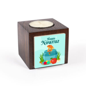 Persischer Holzwürfel-Teelichthalter Nowrouzii (2X)