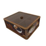 Holz-Teebeutel-Organizer-Box mit Fächern