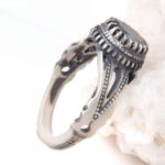 Persischer Hämatit-Silberring mit Hadid-Gemstone für Männer Hamta