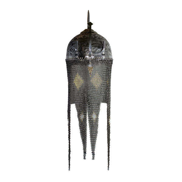 Grau Mittelalterlicher Osmanischer Islamischer Helm