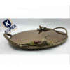Persisches Messing-Teeserviertablett, Modell Spatz