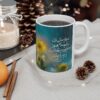 Persische Keramik Kaffeetasse - Regen Gedicht