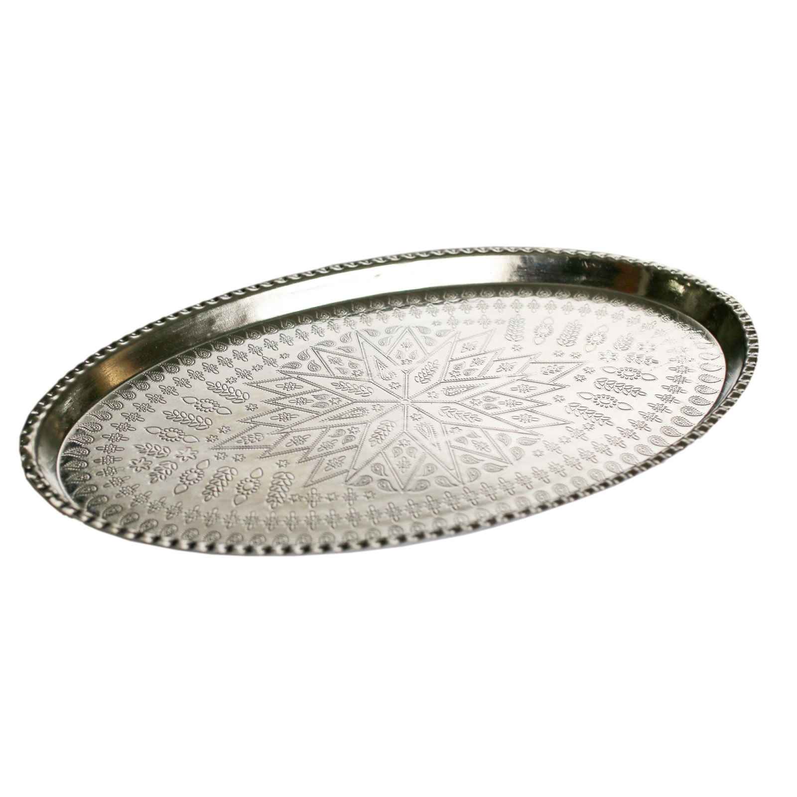 Persisches Kupfer-Serviertablett, traditionell gehämmert, Modell G47