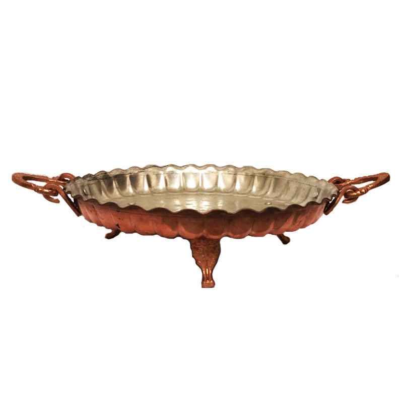 Persische Kupfer Serviertablett Hammered Armani