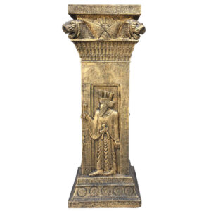 Historische iranische achämenidische Soldat auf Säule graviert Figur