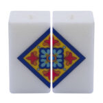 Set mit 2 persischen Kerzen – Modell Würfel 02