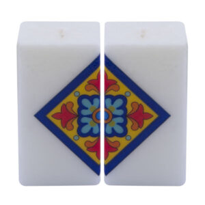Set mit 2 persischen Kerzen – Modell Würfel 02