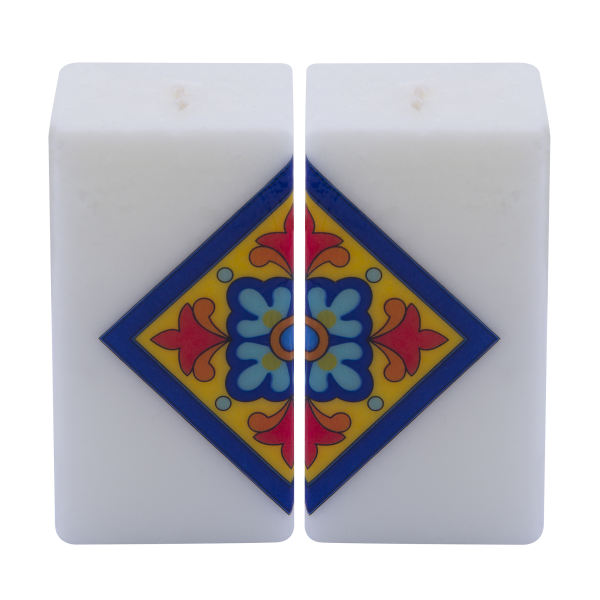 Set mit 2 persischen Kerzen – Modell Würfel 02