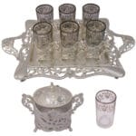 Persisches Tee-Set Modell Salvin in Silberfarbe