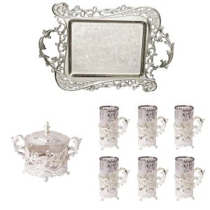 Persisches Tee-Set Modell Azalia Silber