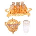 Persisches Tee-Set Modell Celine in Goldfarbe