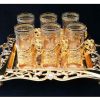 Persisches Tee-Set Modell Celine in Goldfarbe