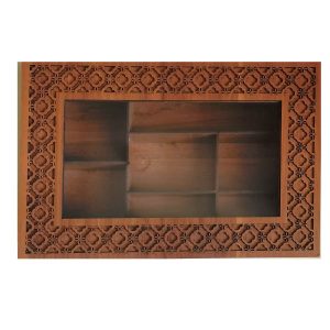 Holz-Teebeutel-Organizer-Box mit Fächern Sonne