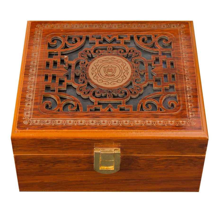 Herrenkrawatte, Taschentuch & Manschettenknöpfe Set – Luxuriös Wave