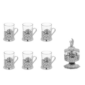Vintage Persisches Silber-Tee-Service-Set