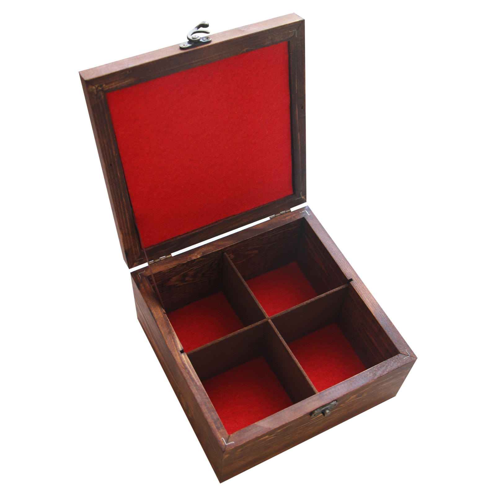Persisches Holz-Teebeutelkästchen mit Fächern Bita I