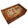 Persisches Holz-Teebeutelkästchen mit Fächern Tapferer König