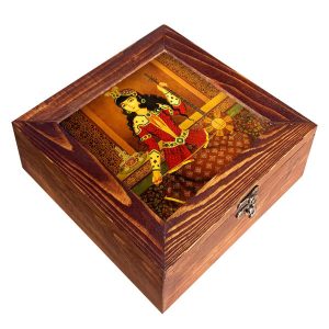 Persische Holz-Teebeutel-Organizer-Box mit Fächern Celine