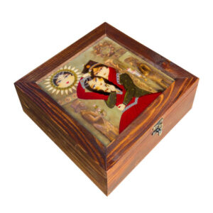 Persische Holz-Teebeutel-Organizer-Box mit Fächern Khorshid