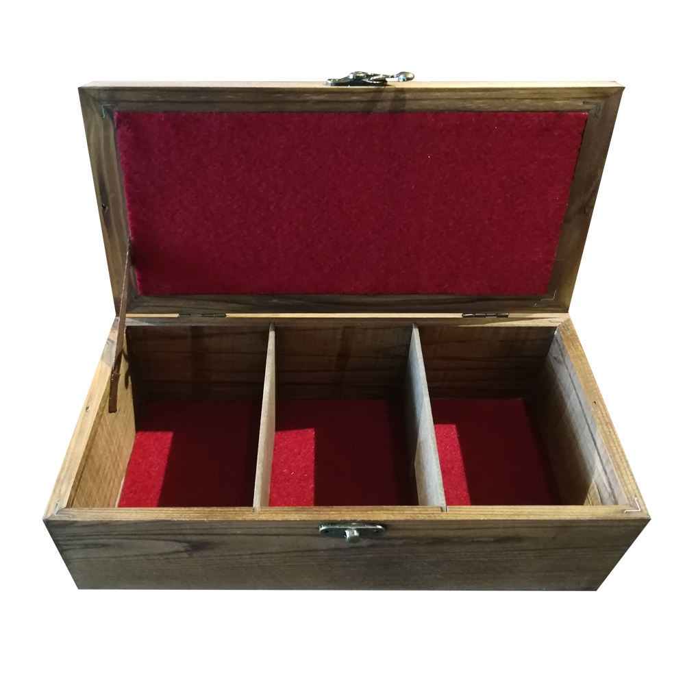 Holz-Teebeutelkästchen mit Fächern Mahsan