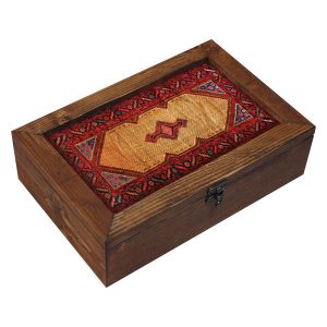 Persische Holz-Teebeutel-Organizer-Box mit Fächern Pasargad II