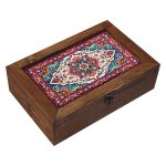 Persische Holz-Teebeutel-Organizer-Box mit Fächern Sana