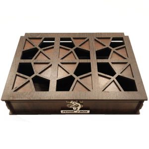 Holz-Teebeutel-Organizer-Box mit Fächern Tarane