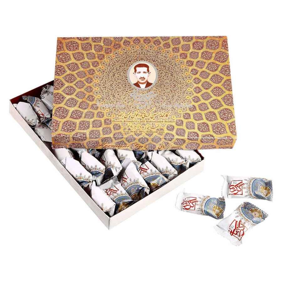 Kermani Gaz – Traditionelles persisches Nougat mit 18 % Mandeln und Rosenwasser