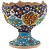 Elegantes Töpfer Haft-sin Minakari Set für Nowruz Persisches Neujahr Blau