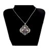 Persischer gravierter Silberanhänger mit Amethyst-Edelstein