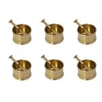 Messingmörser & Stößel Set im traditionellen persischen Stil Farahani (6x)