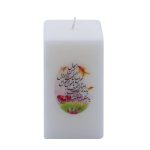 Nowruz-Kerze mit goldenem Fischmotiv – Symbol des Wohlstands (x2)