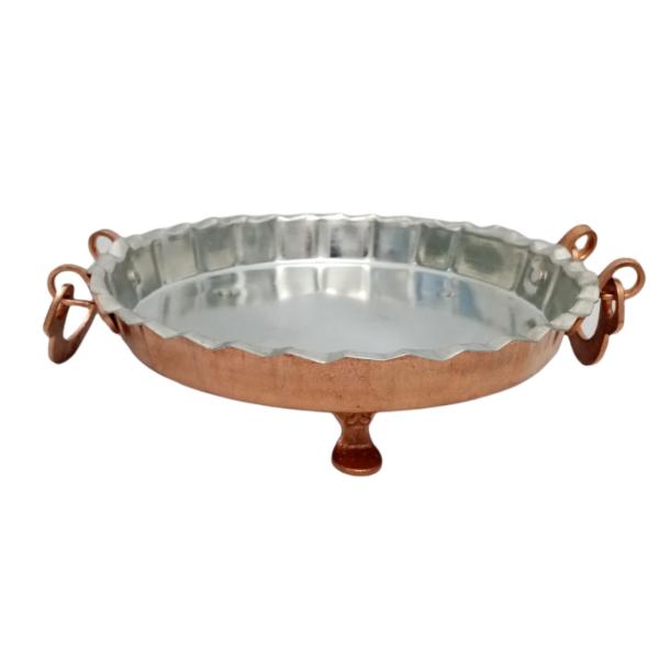 Persische Kupfer Serviertablett Hammered Tanin