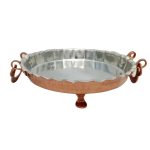 Persische Kupfer Serviertablett Hammered Zarin