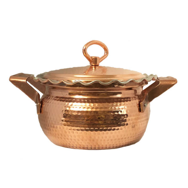 Persischer Kupfertopf – Traditionelles gehämmertes Kochdesign Roségold