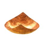 Kupferschale zum Servieren von Früchten und Süßigkeiten, gehämmert Diamond